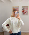 PULL À NOEUDS ROSE