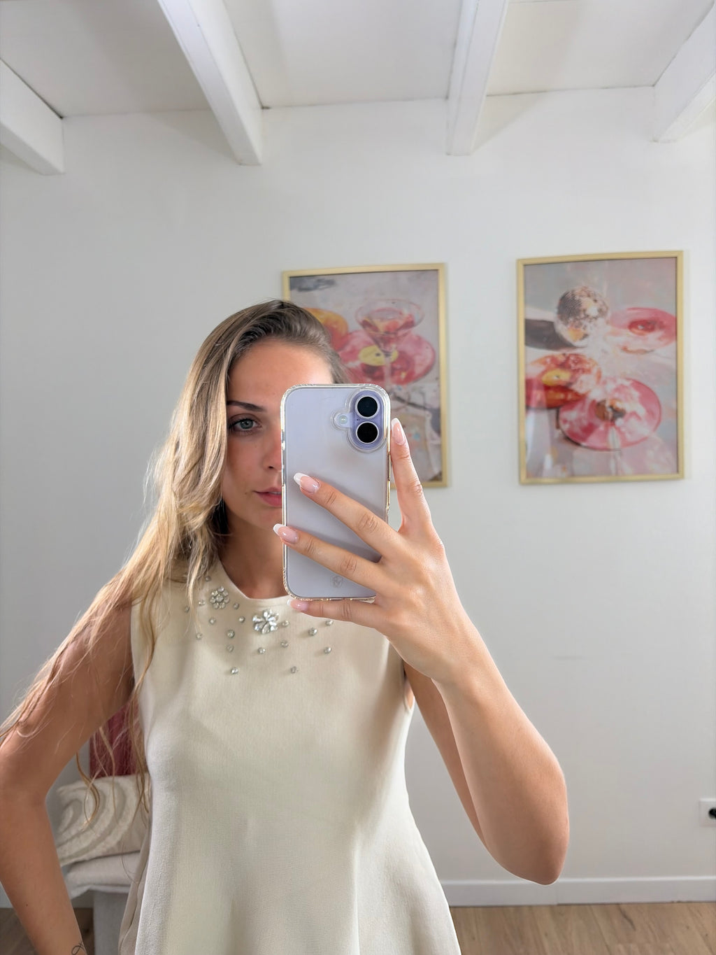 TOP PÉPLUM À STRASS
