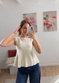 TOP PÉPLUM À STRASS