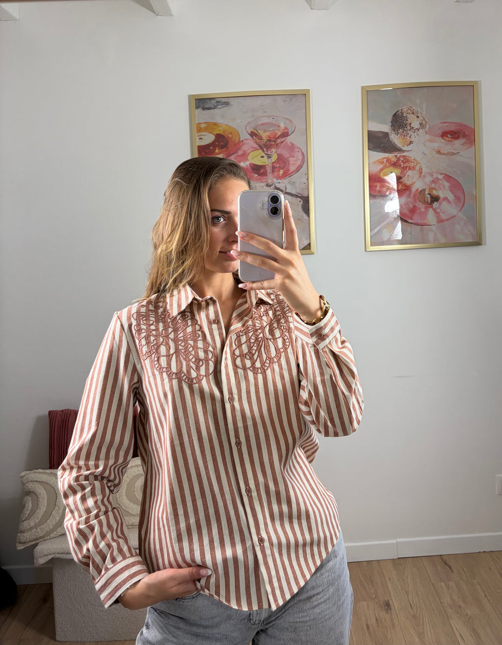 CHEMISE À RAYURES