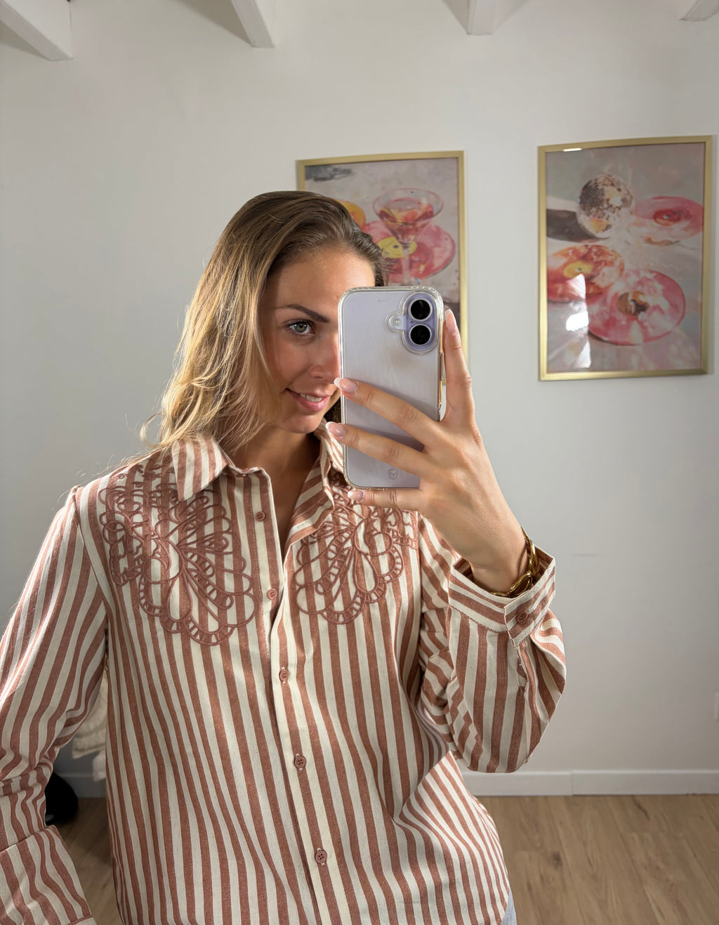 CHEMISE À RAYURES