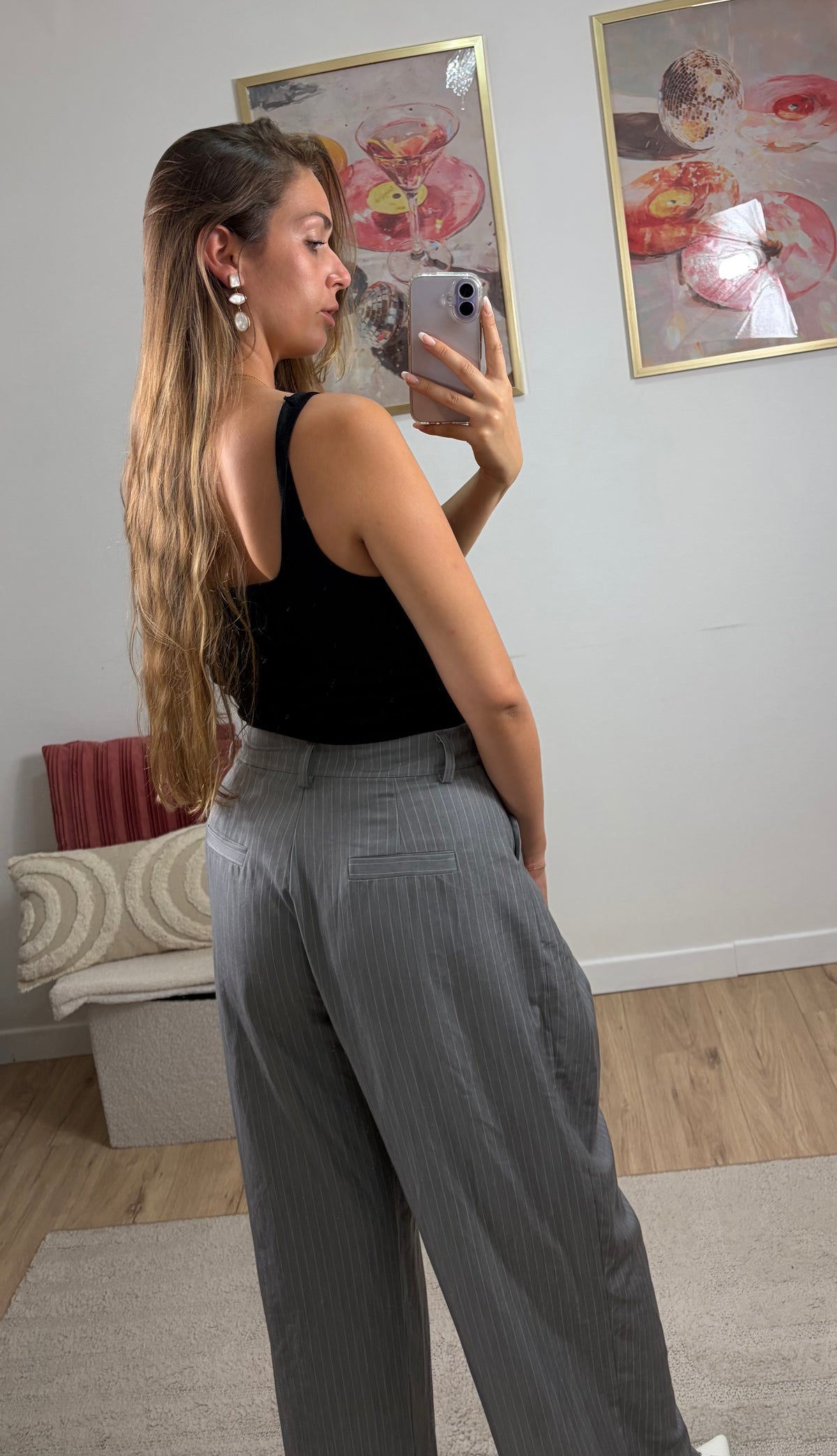 PANTALON LARGE À PINCES