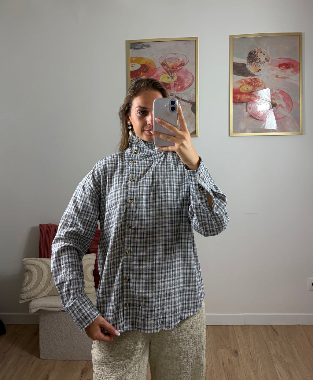 CHEMISE À CARREAUX