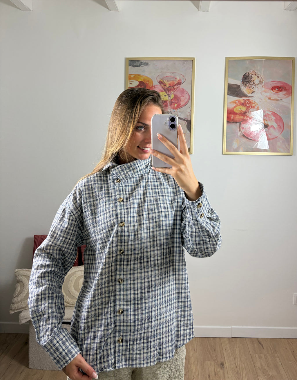CHEMISE À CARREAUX