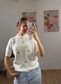 PULL MANCHES COURTES COEURS