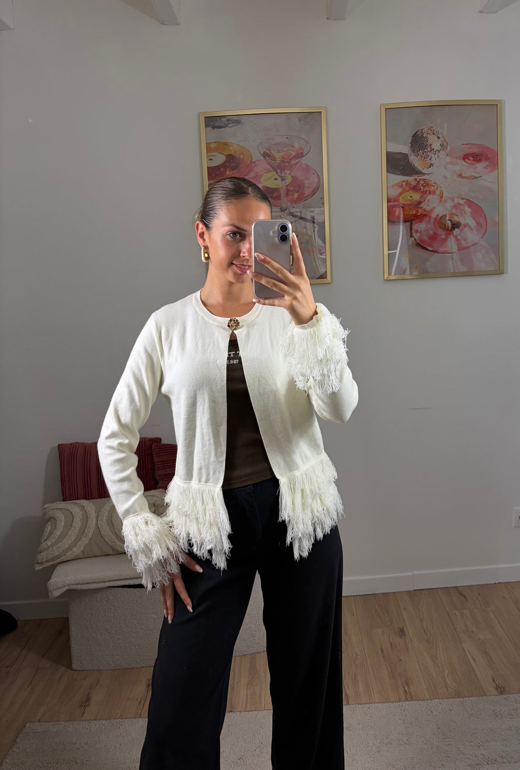 GILET À FRANGES