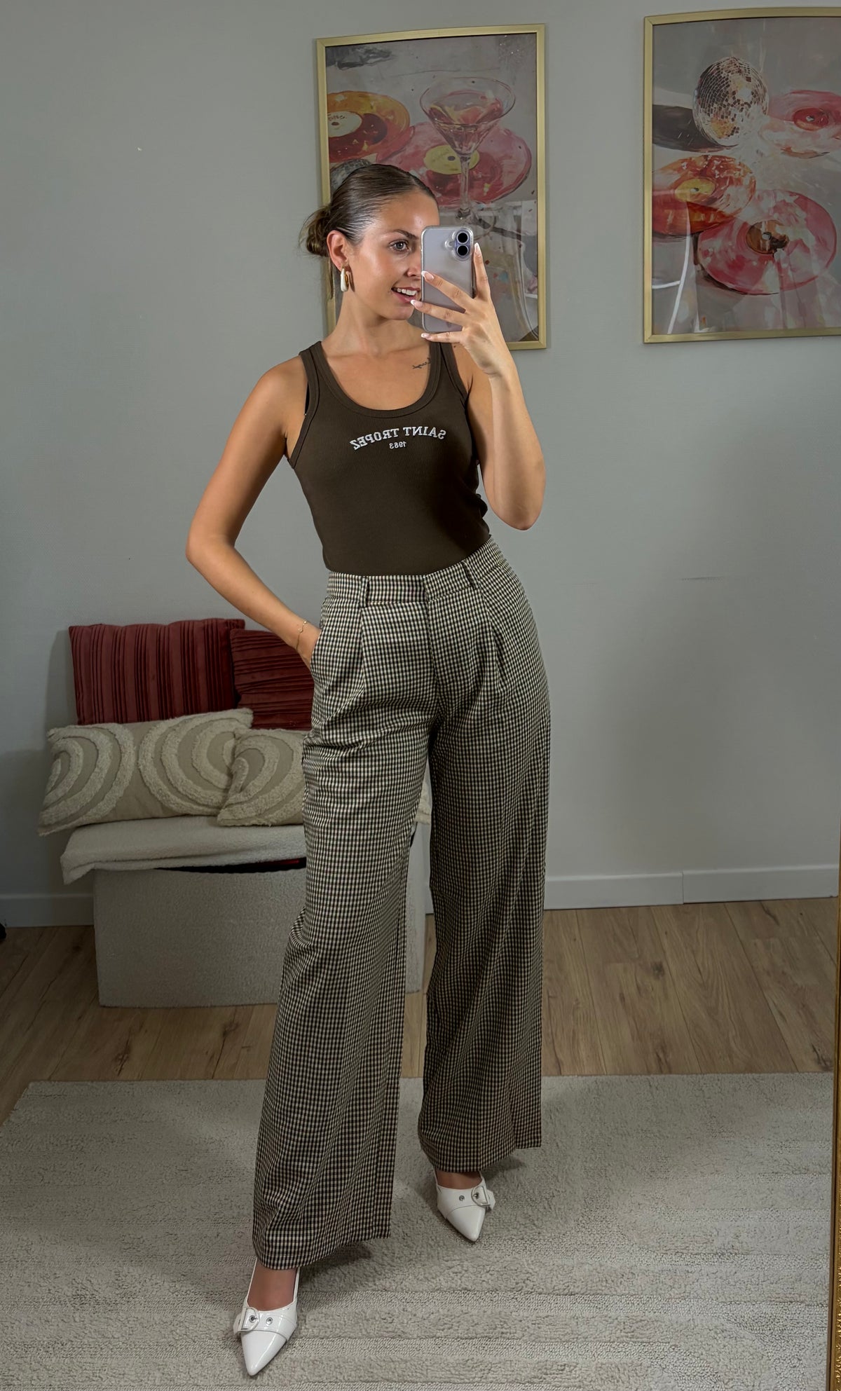 PANTALON À CARREAUX