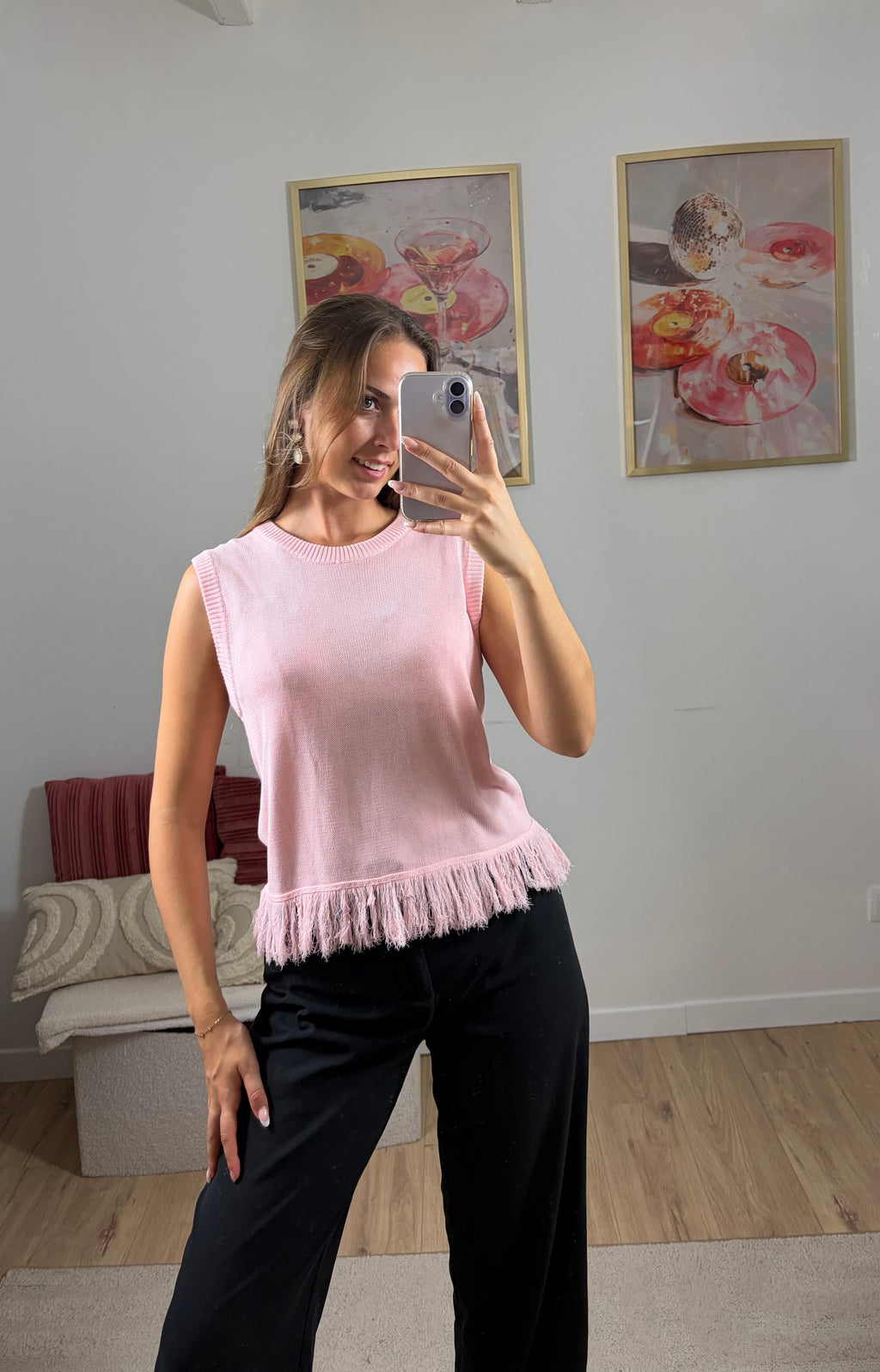 TOP À FRANGES