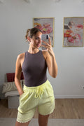 SHORT GAZE DE COTON