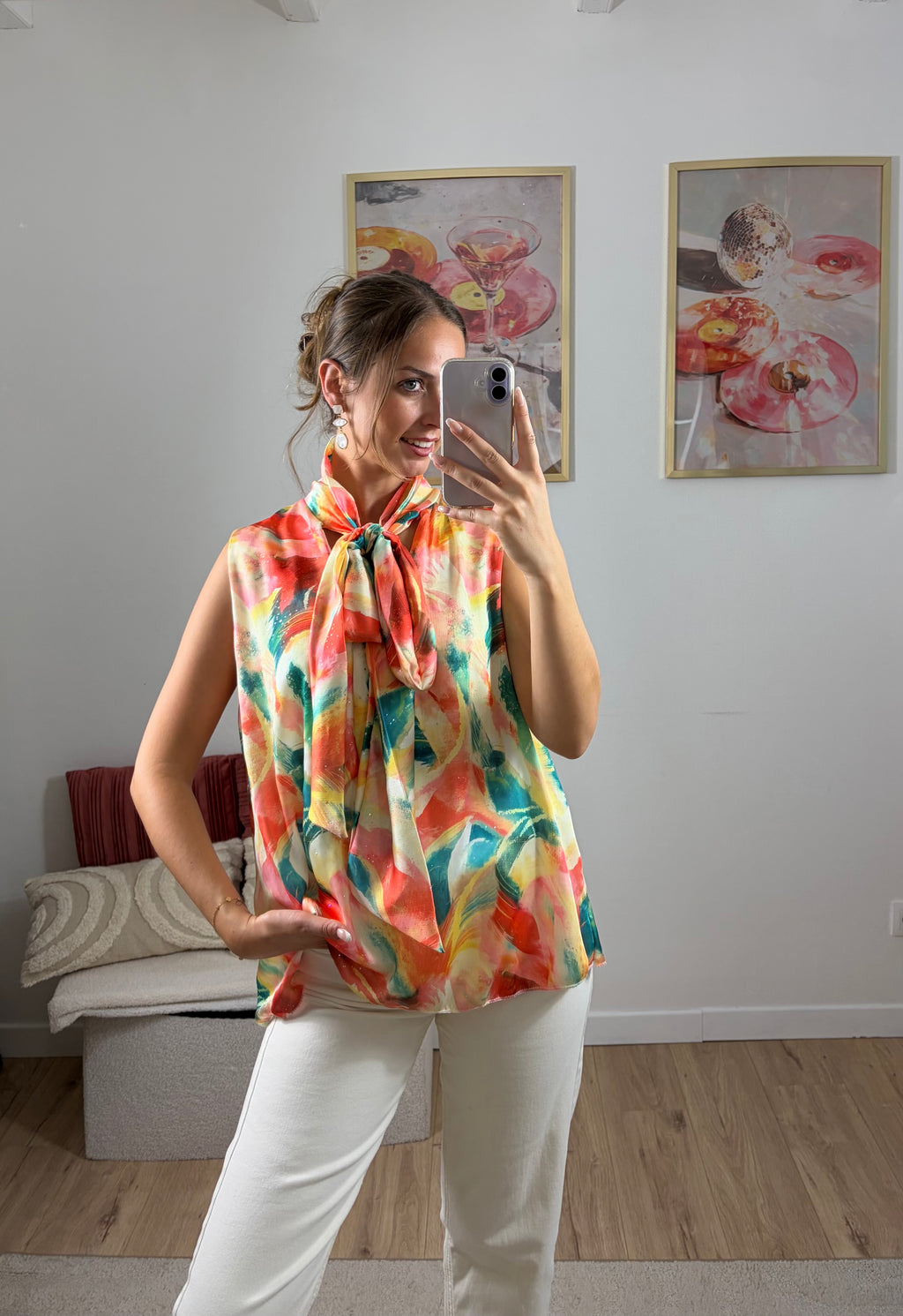 HAUT MULTICOLORE