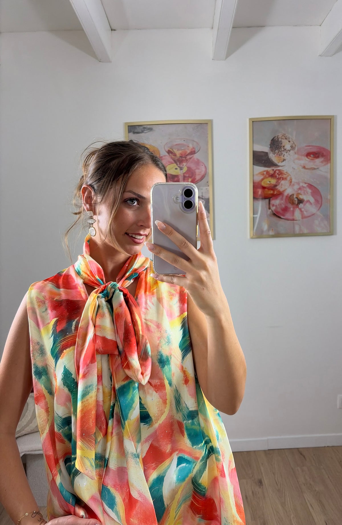 HAUT MULTICOLORE