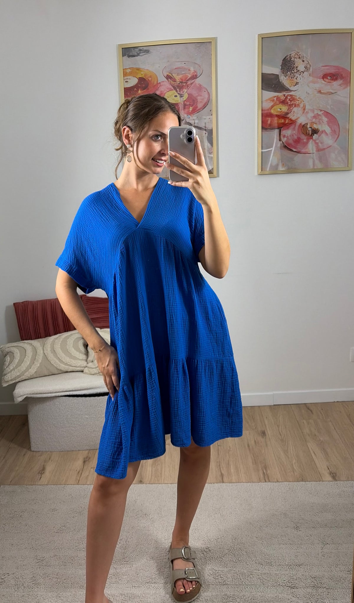 ROBE GAZE DE COTON