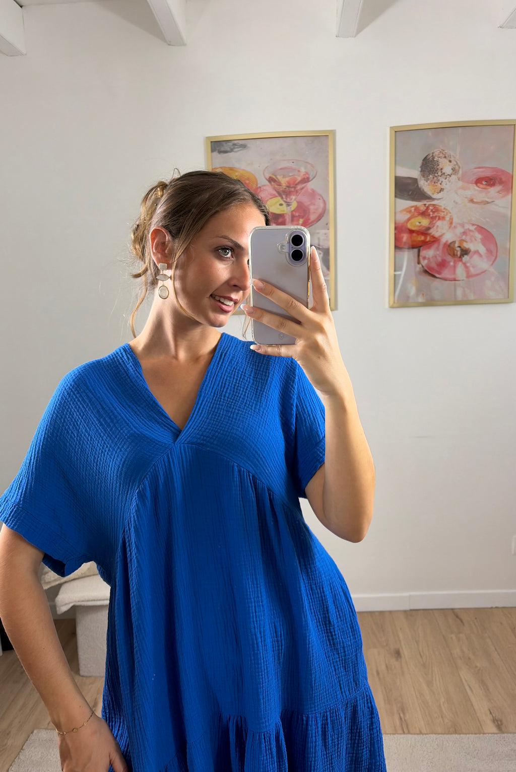 ROBE GAZE DE COTON