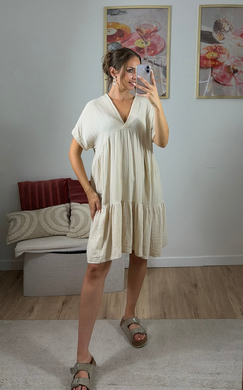 ROBE GAZE DE COTON