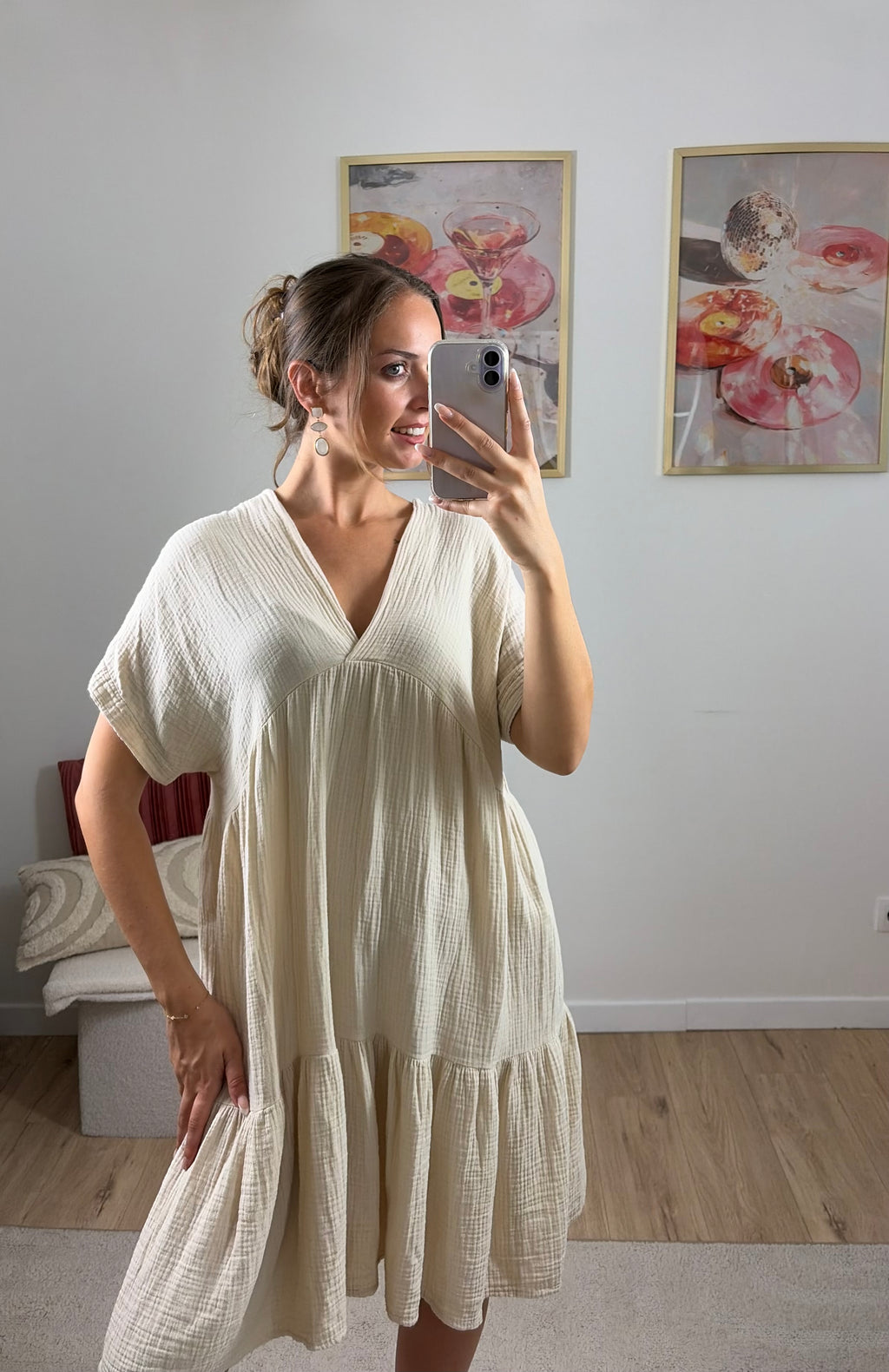 ROBE GAZE DE COTON