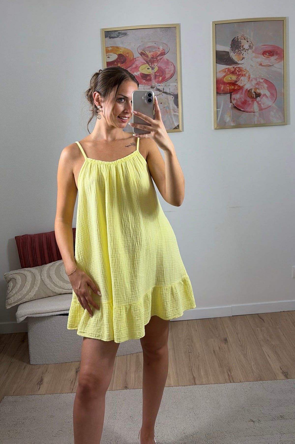ROBE GAZE DE COTON