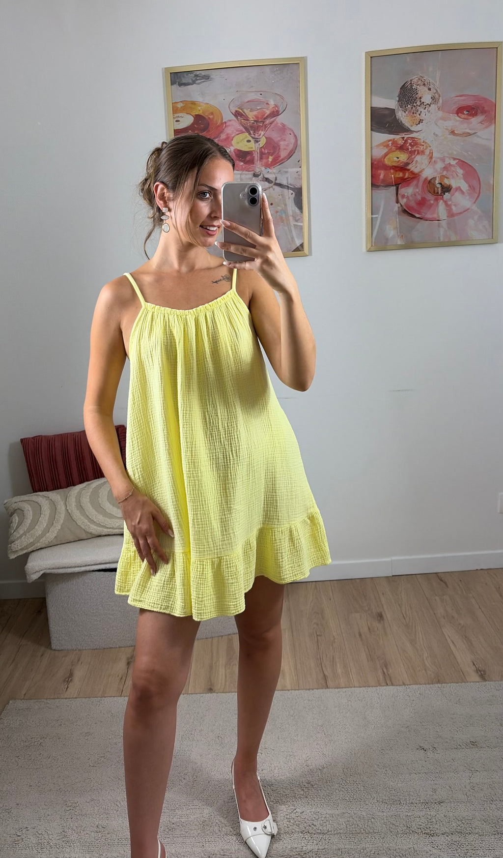 ROBE GAZE DE COTON