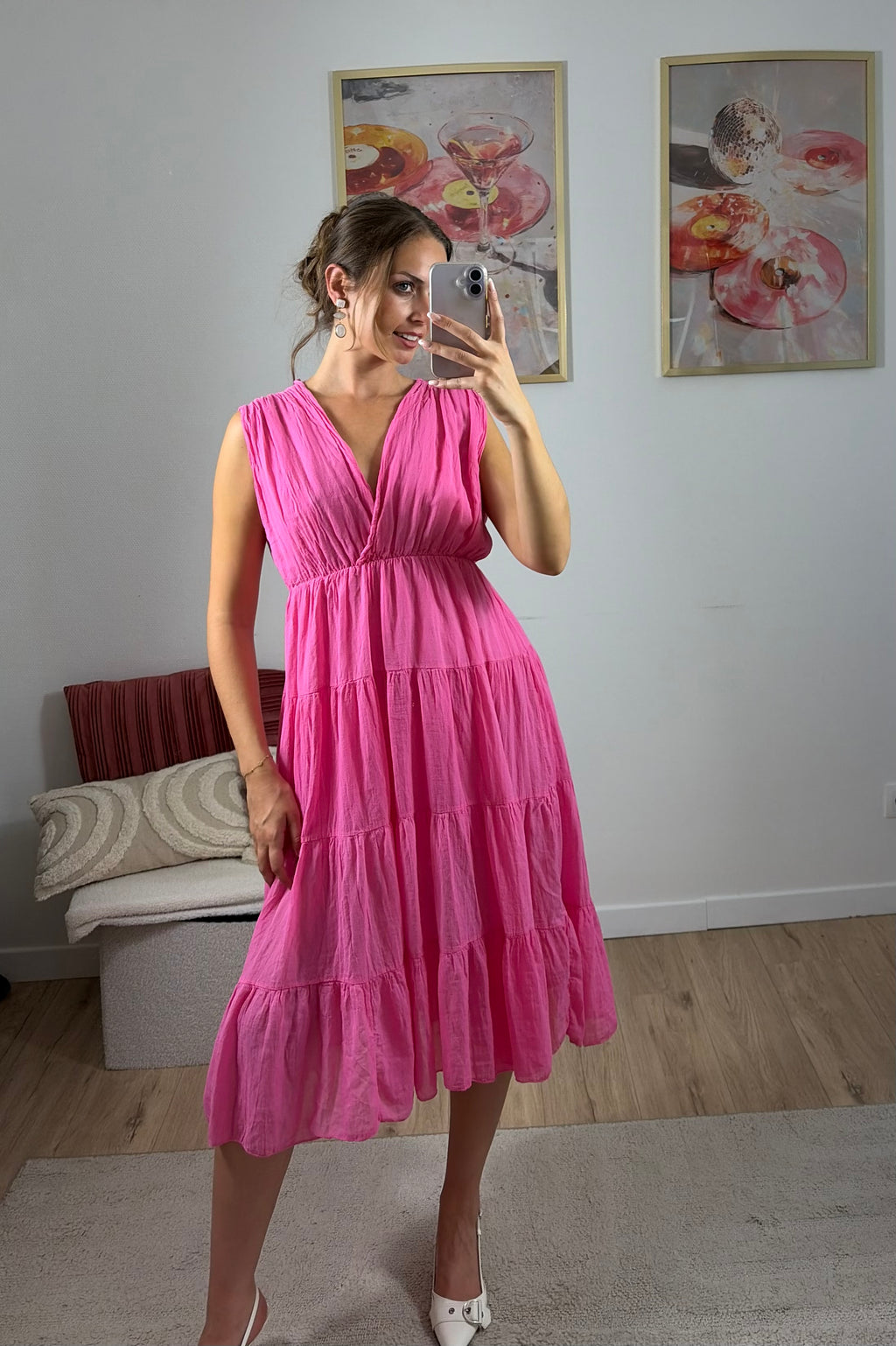 ROBE À VOLANTS