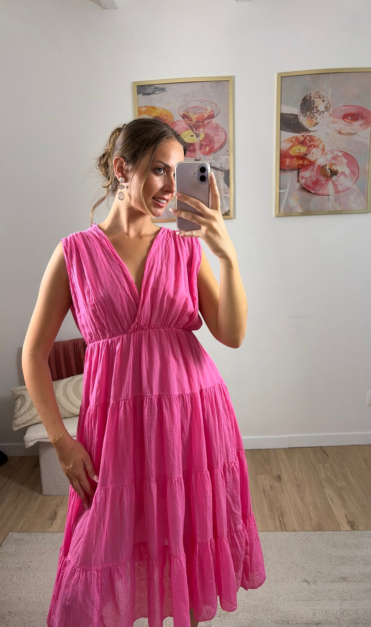 ROBE À VOLANTS