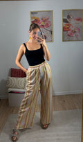 PANTALON À RAYURES ENSOLEILLÉE