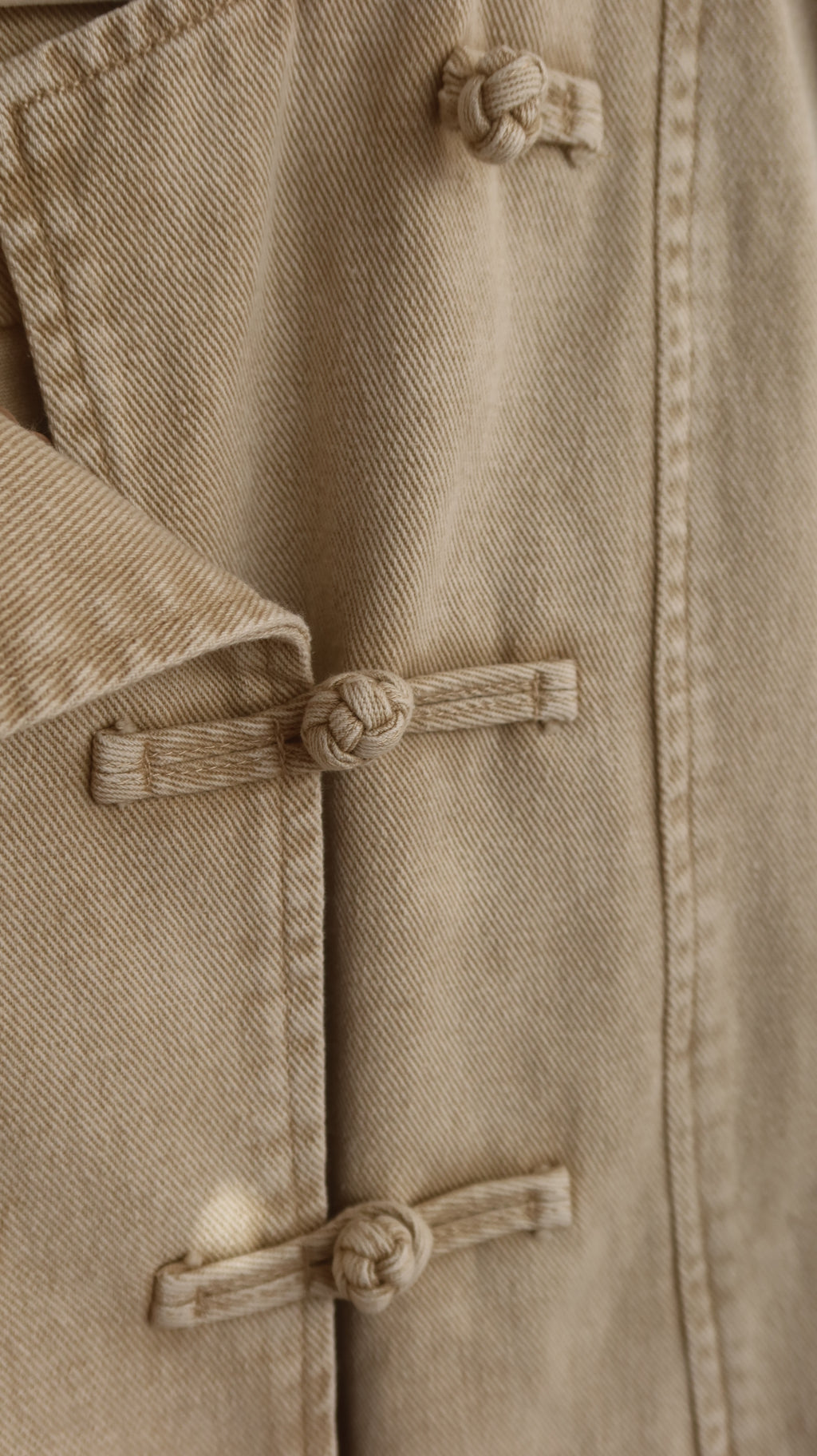 VESTE EN JEAN BEIGE