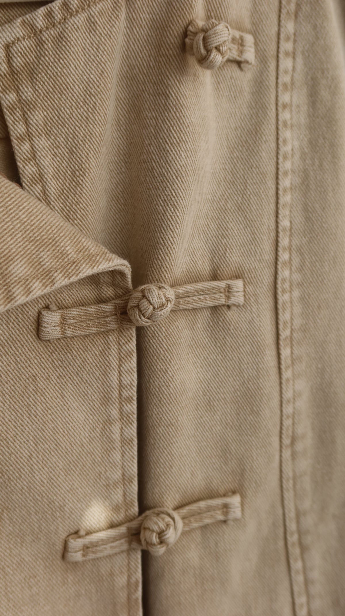 VESTE EN JEAN BEIGE