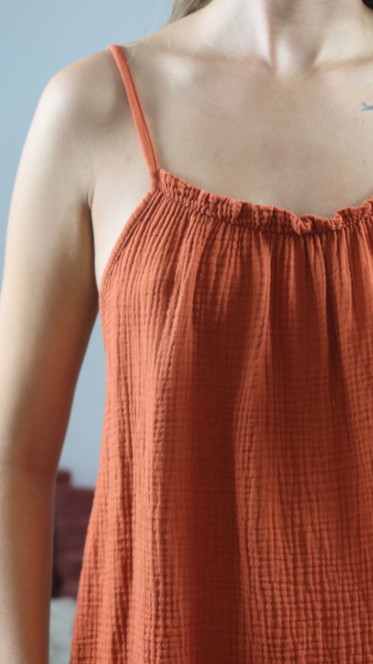 ROBE GAZE DE COTON