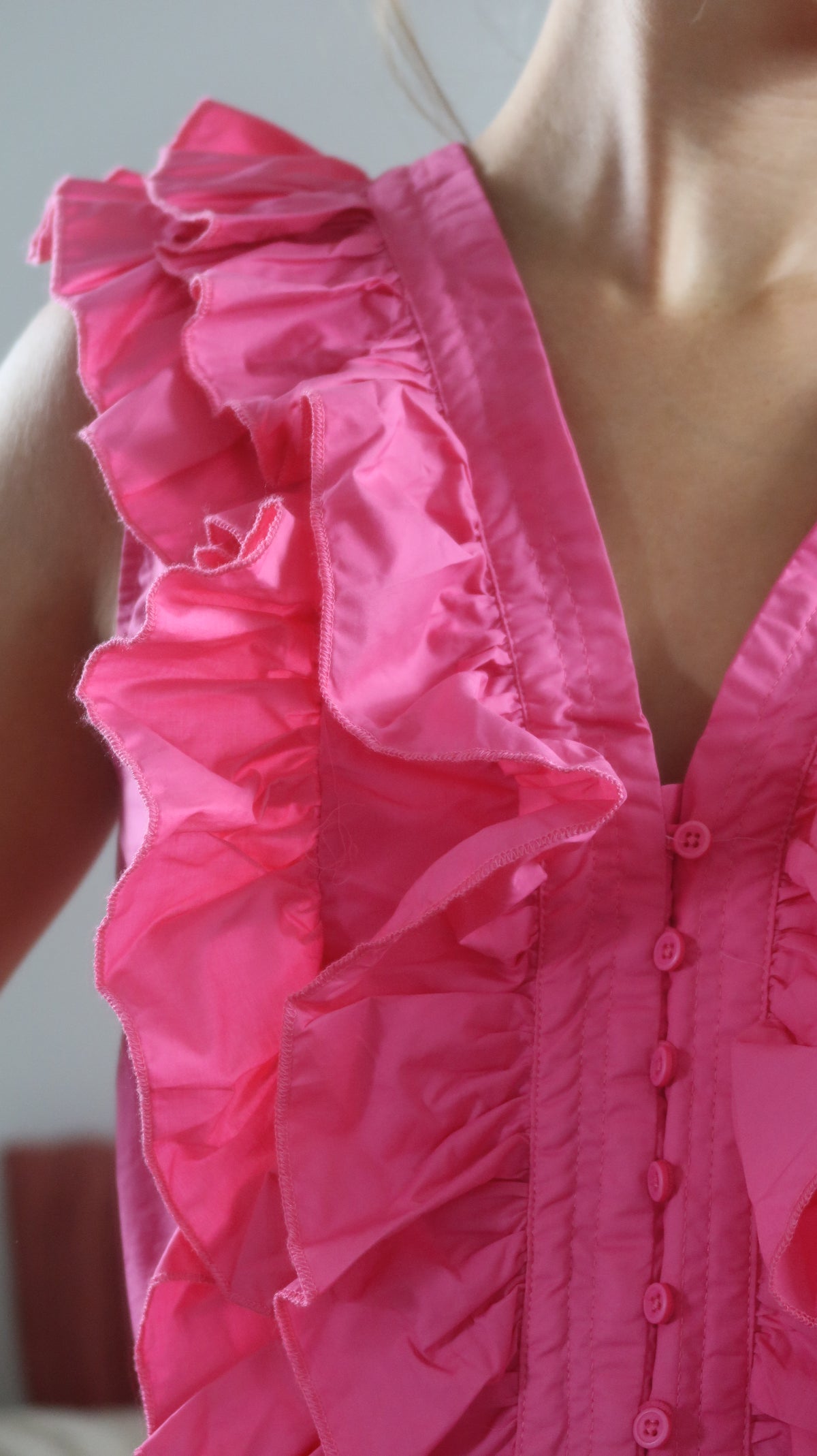 BLOUSE À VOLANTS