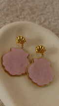 Boucles d'oreilles Coquillage Rose