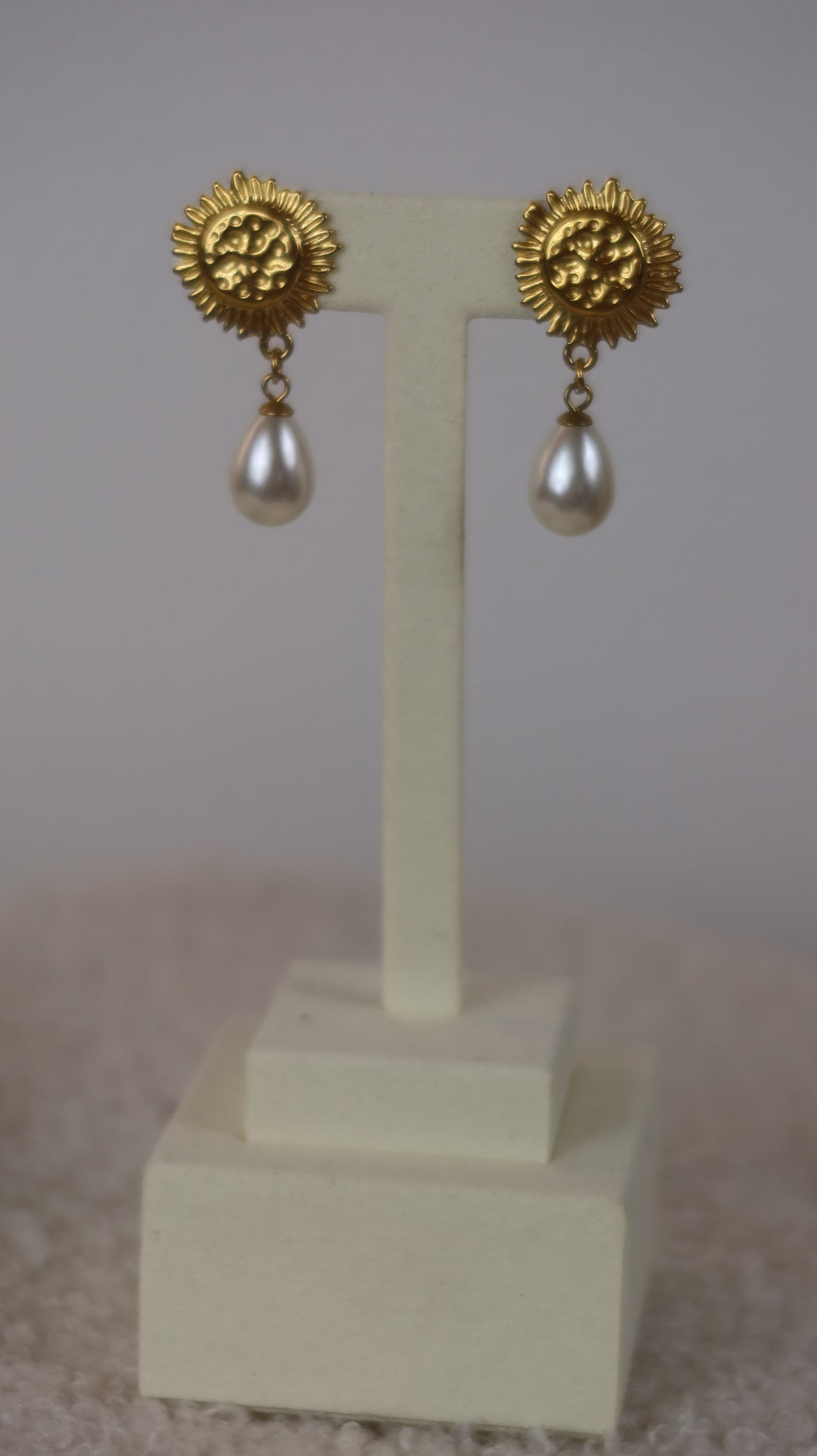 Boucles d'oreilles Goutte Nacrée