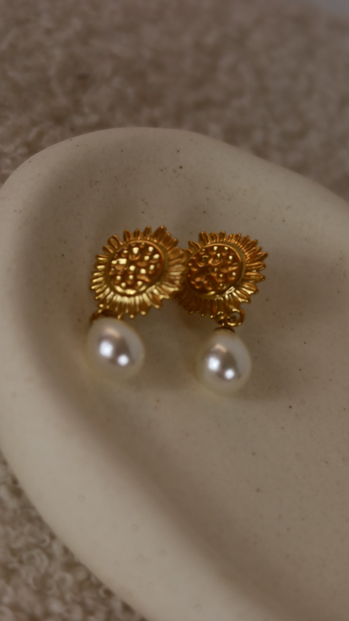 Boucles d'oreilles Goutte Nacrée