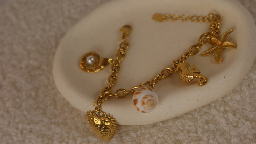 Bracelet Charms Marin & Coquillages