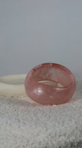 Bracelet Jonc Résine Rose Poudré