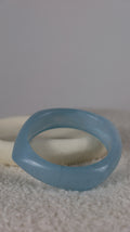 Bracelet Jonc Résine Bleu Ciel