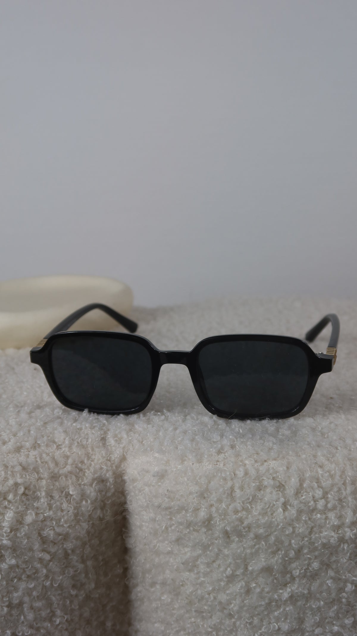 Lunettes de Soleil Rectangulaires Vintage